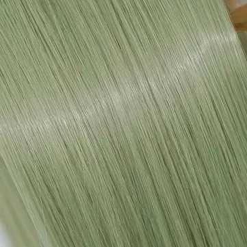 Права аниме светло зелена перука с бретон