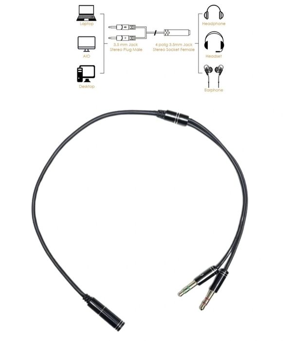 Наушники HP с микрофоном