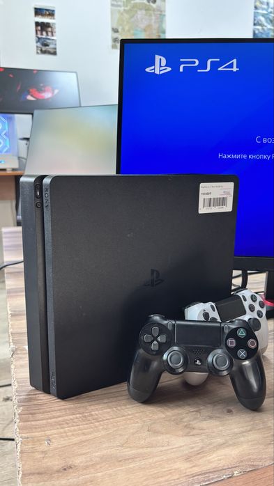 Sony PlayStation 4 Slim 512Gb, не прошитая, 10 игр в подарок либо FC27