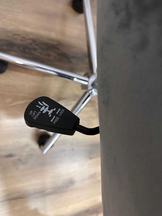 Scaun rotativ, stofa, gri