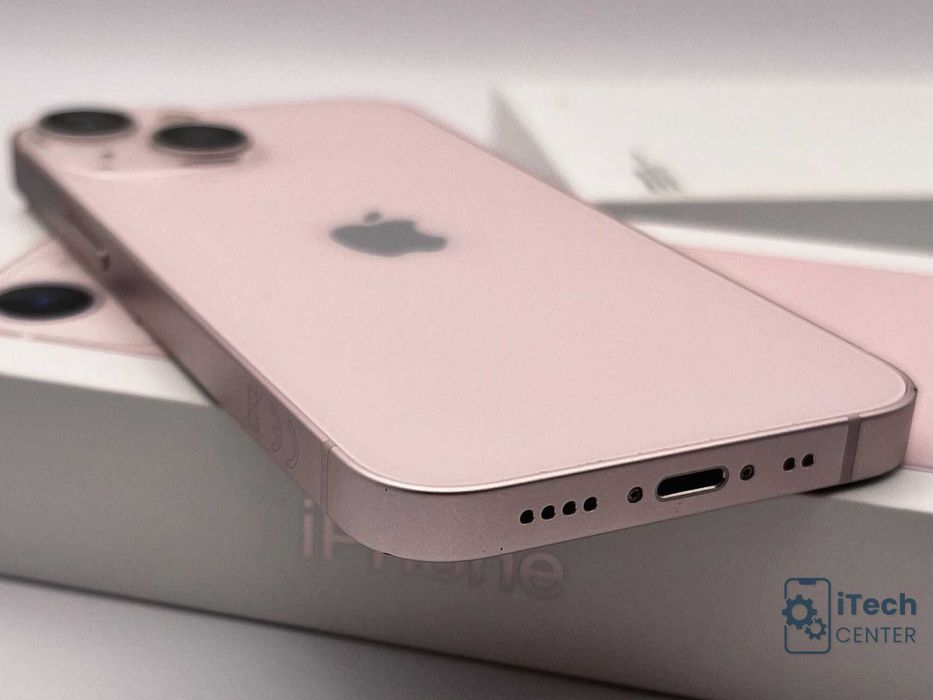 iPhone 13 mini, 128GB, Pink, 100% батерия, ОТЛИЧЕН, 1г. ГАРАНЦИЯ!