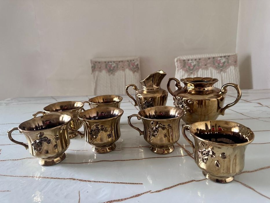 Чайный набор золотой