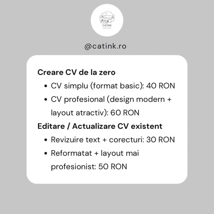 Ofer servicii design si printare