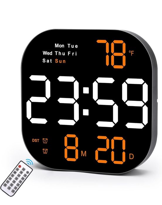 Электронные часы. 22 х 22 Elektron soatlar. настенные часы