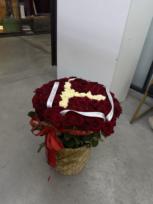 Букет свежих роз