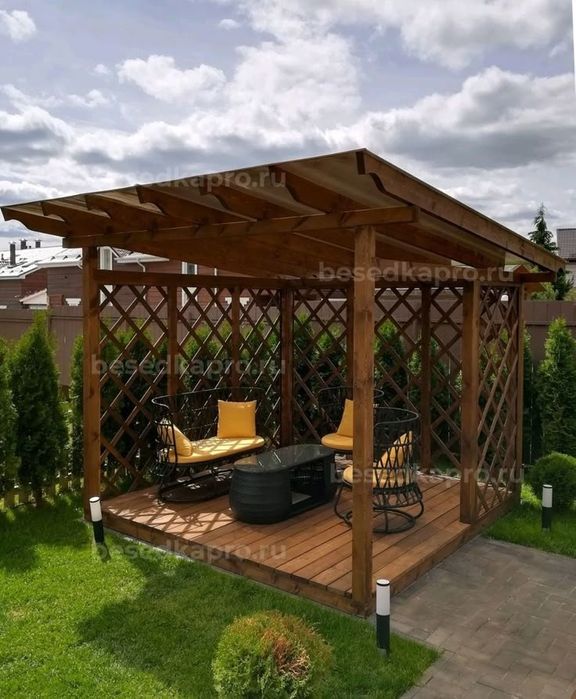 Деревянная пергола