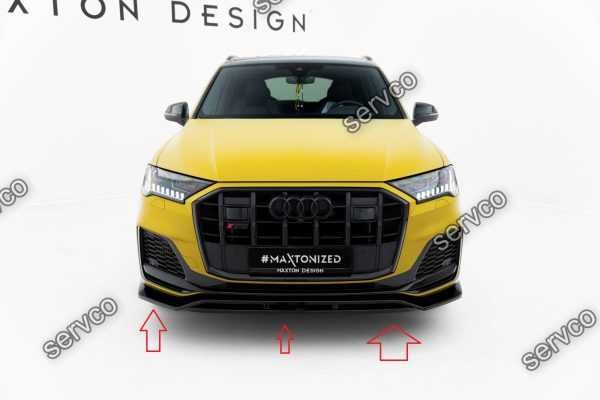 Prelungire splitter bara fata Audi SQ7 Q7 S-Line Mk2 (4M) Facelift 2019- 2023 v2 - Maxton Design