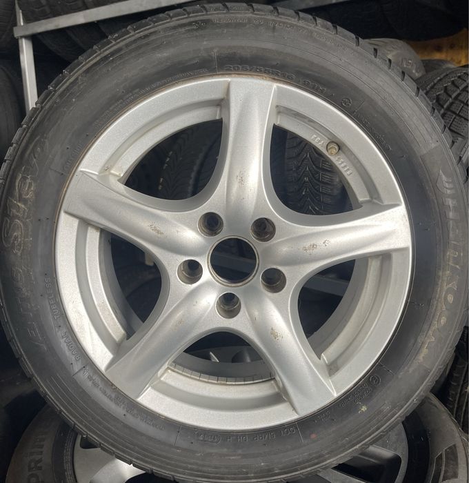 Jante aliaj R16 5x108 Ford Volvo anvelope de vara 205 55 R16 Hankook