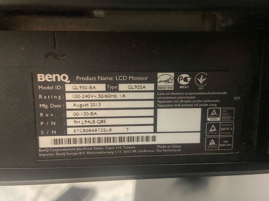 Монитор BENQ GL950-BA