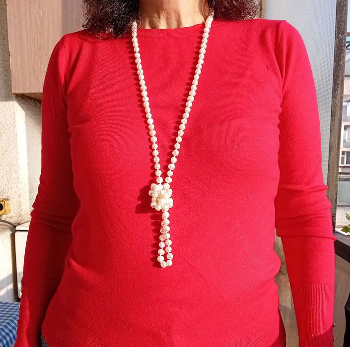 Гердан от естествени перли 120 см.