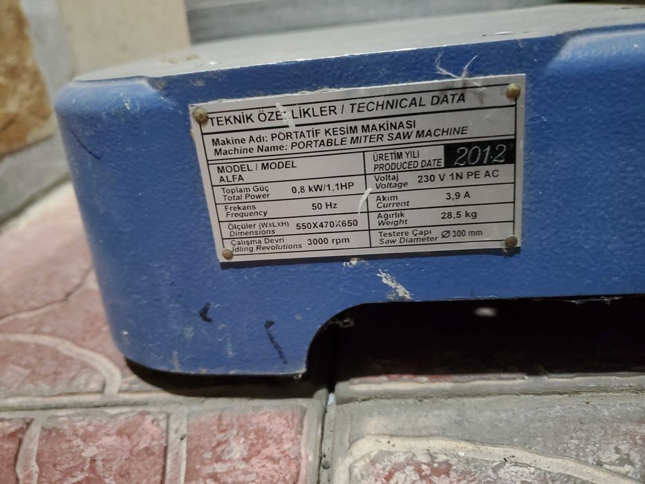 Ручной отрезной станок ALFA производитель OZCELIK