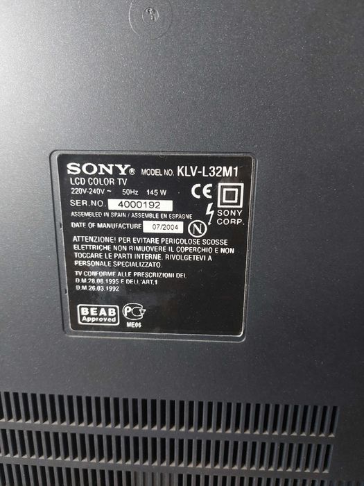 Телевизор SONY KLV-L32M