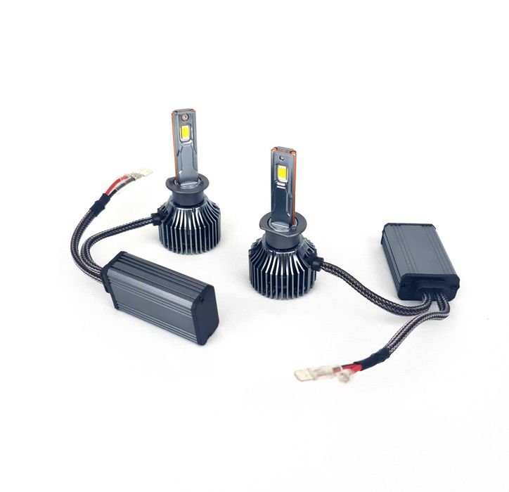 Faza Lunga-BEC LED H1-28000Lm-6500K-200W-CANBUS-Profesionale-Aliaje-L5