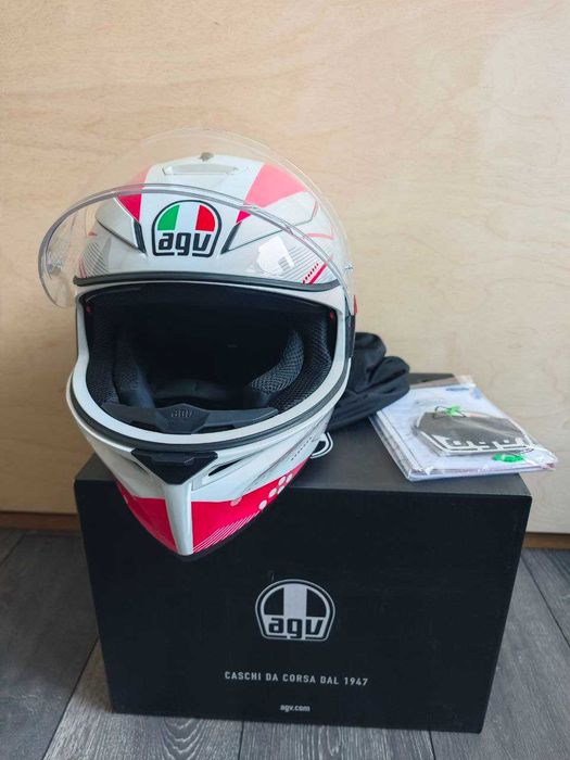 Каска AGV K-3 SV Izumi White/Pink – НОВА