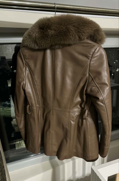 Палто с естествен косъм