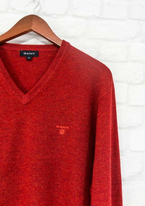 GANT Оригинален мъжки пуловер от мека вълна размер XL