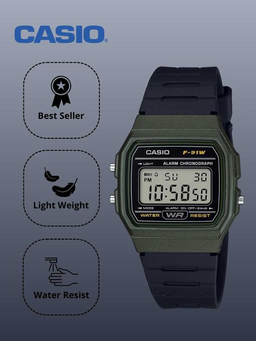 Акция Casio «Vintage» F91W original