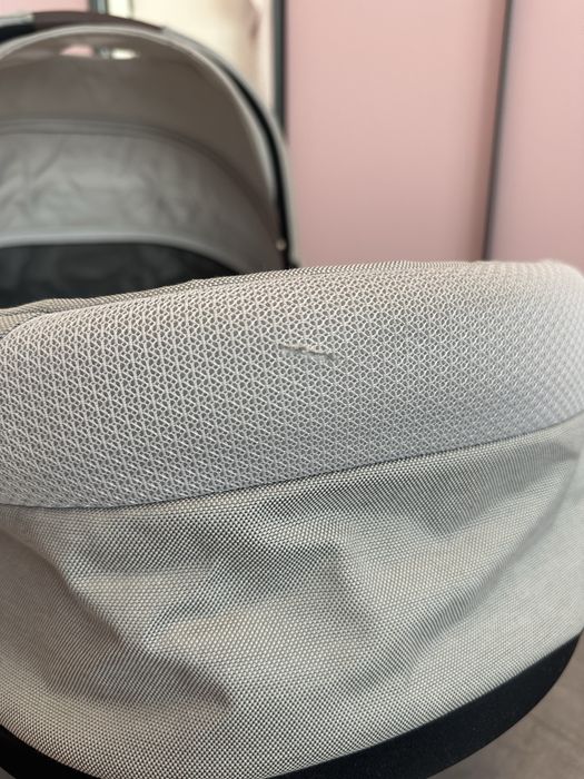Кош за новородено зимен кош cybex balios s lux cot s lava grey