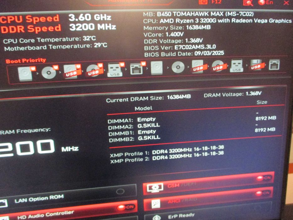 Дънна платка MSI B450 Tomahawk Max, сокет АМ4