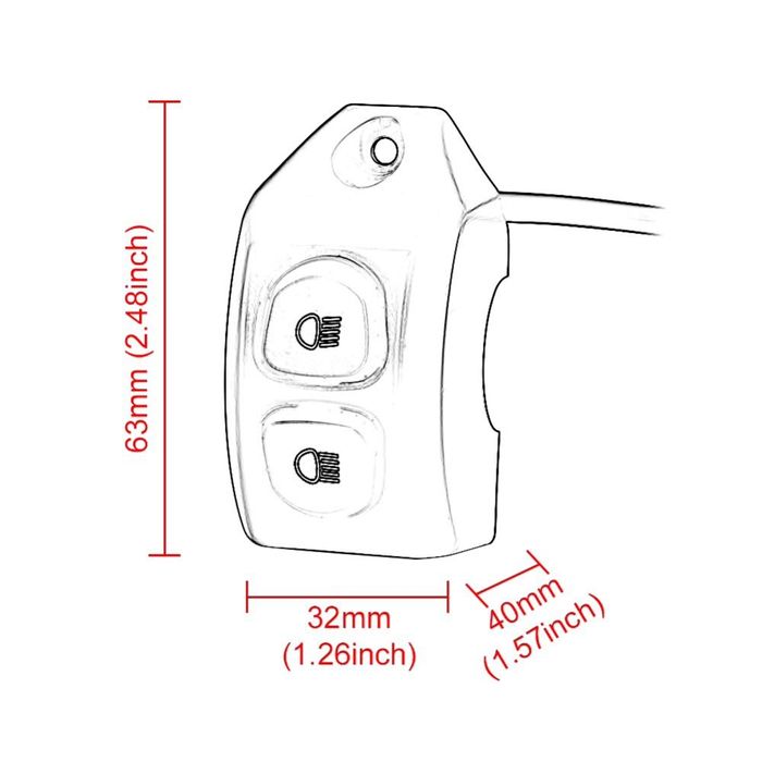 Buton suplimentar proiectoare BMW R1200GS R1250GS F850GS F750GS A1032