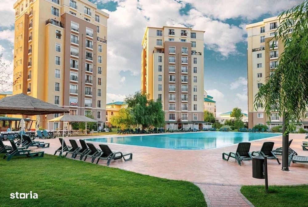 Apartament 2 camere Cosmopolis | Vedere piscină | Parcare inclusă