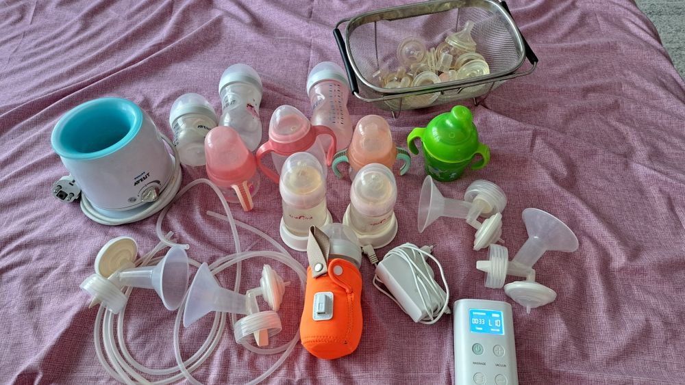 Vand pompa de san electrica dubla Spectra 9+, încălzitoar portabil