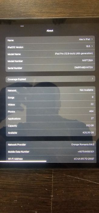 IPad Pro 12.9 4th Gen