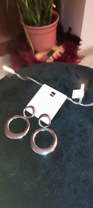 Cercei model infinit, argintii, Jewelry Shop SIX