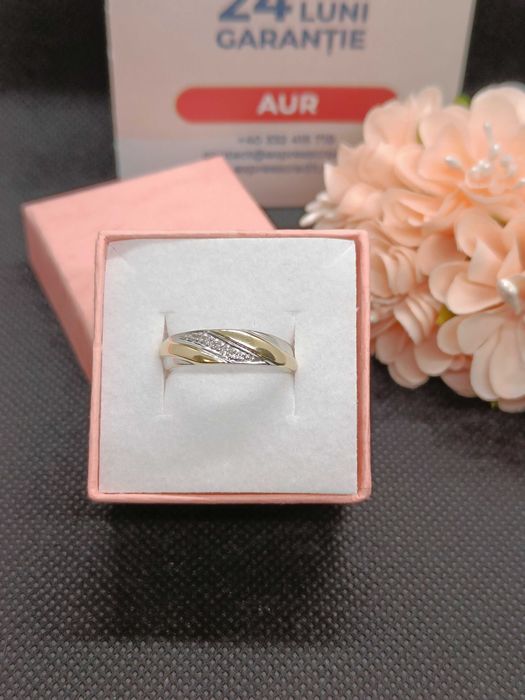 Inel aur 14K 3.40g (Ag16 Moldova b32329.5) - Garantie 2 ani!