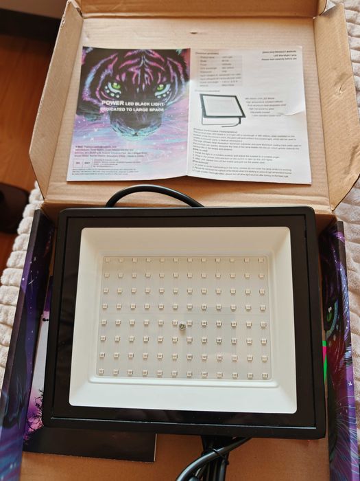 100W UV LED Black Light Прожектор UV Лампа 385-400nm IP66