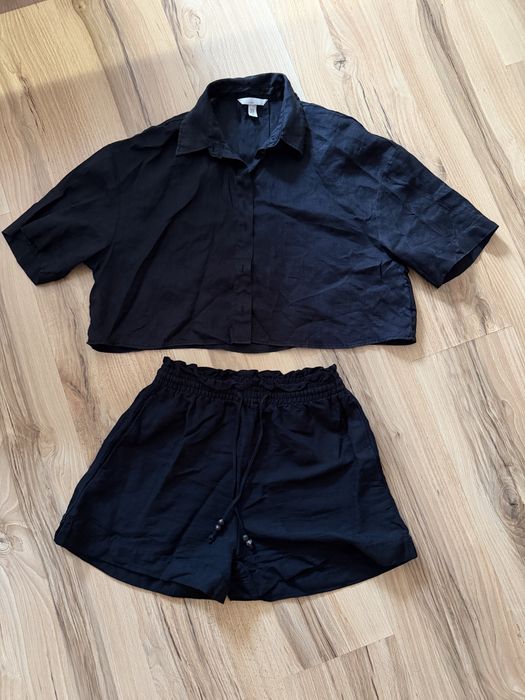 Сет сако и панталон, Zara, ленен сет H&M