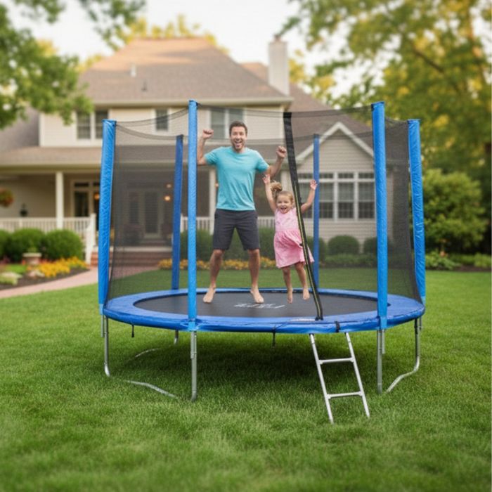 Батут с външна мрежа Jump 10ft - безопасно забавление и тренировка