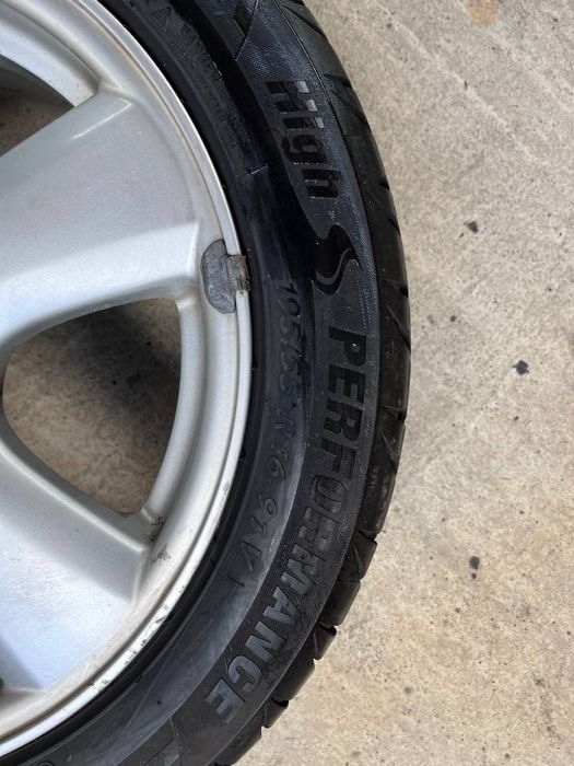 Set 4 roți Peugeot 16” 6.5J + anvelope Tigar 195/55 R16 | DOT 2019