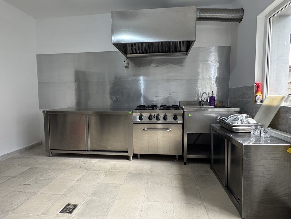 Mobilier de bucătărie din oțel inoxidabil & grătar mare Full Inox