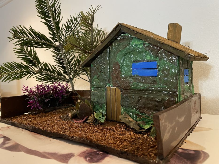 Dioramă Casă și curte