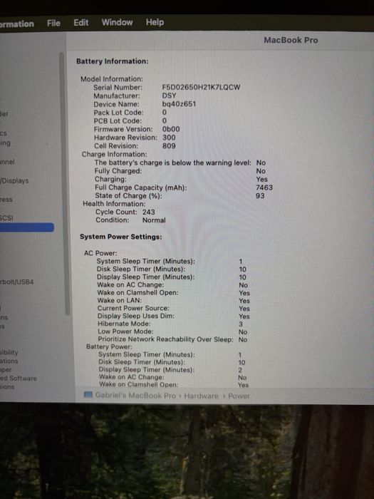 Mackbook pro 16 i9