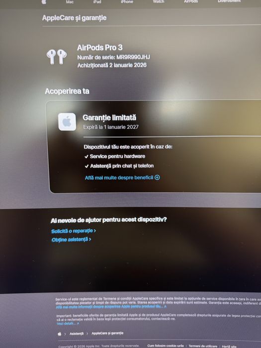 Apple Airpods Pro 3 Model A3065 A3122