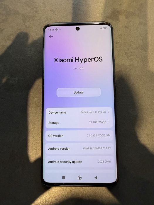 Redmi Note 14 Pro 5G black 256GB / 8GB RAM • IMPECABIL •