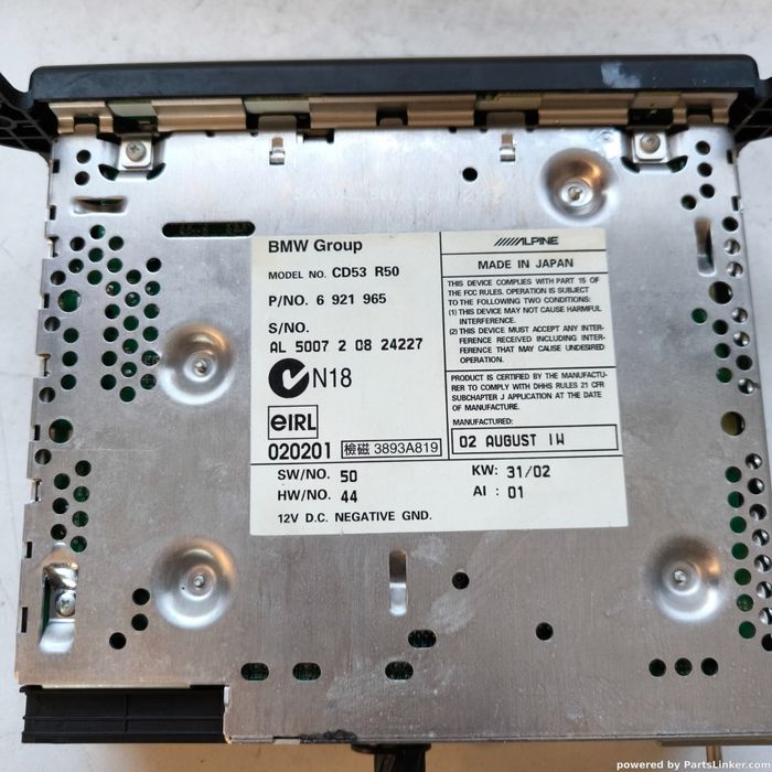 Cd Player Auto Bmw 1 (E81) [ 2006 - 2012 ] Oem Cd53R40