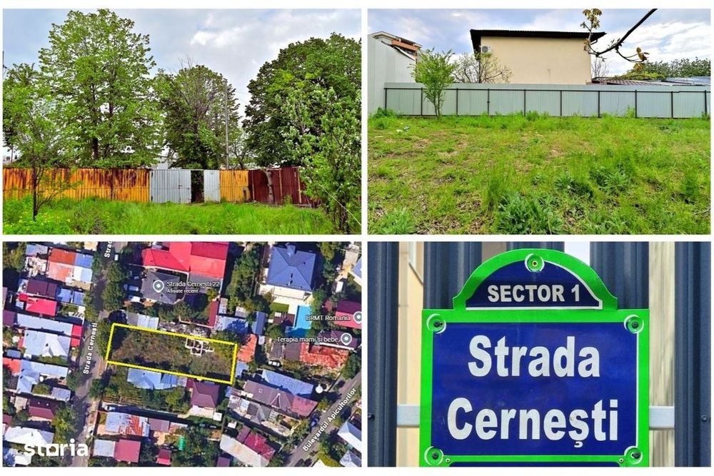 Vanzare teren 730mp Baneasa Vatra Noua Strada Cernesti 22 Jandarmeriei