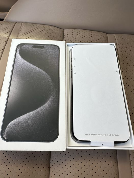 Iphone 15 pro max 1 trb black titanium черный
