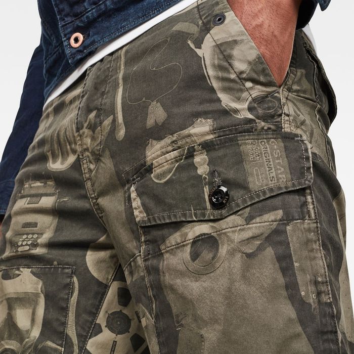 Мъжки тънки панталони G-star Raw Torrick W32 нови оригинални камуфлаж