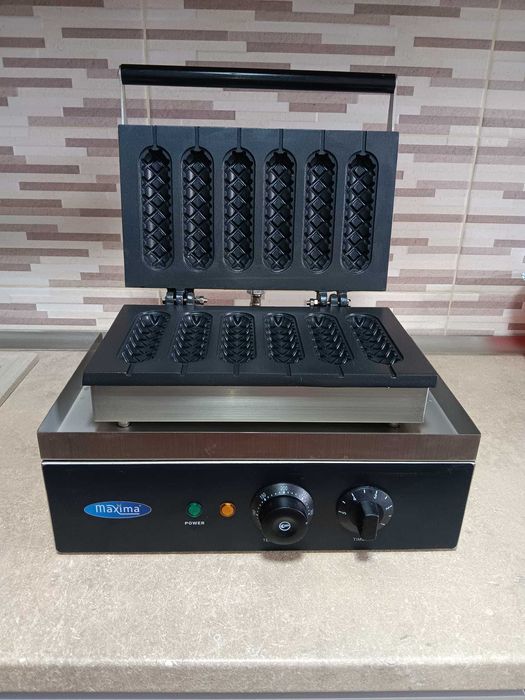 Aparat waffle (vafe) forma Hot Dog