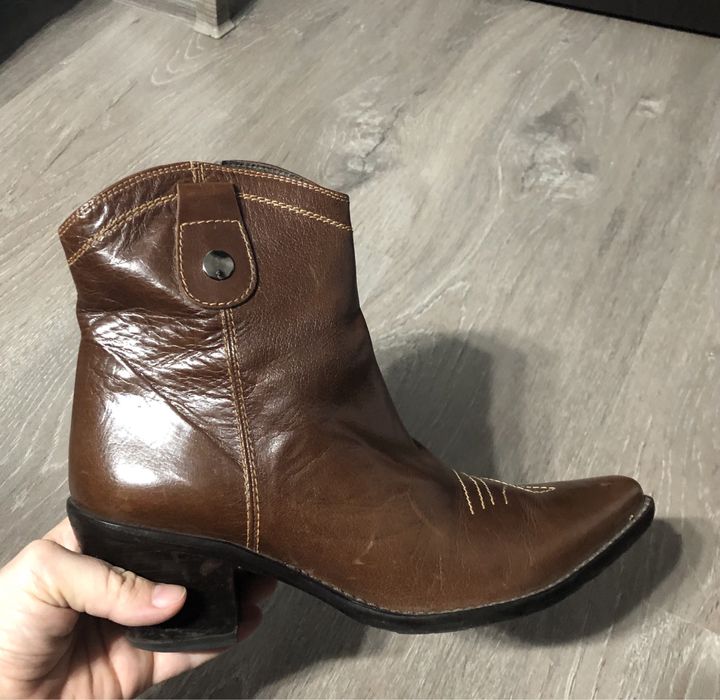 Ciocate  piele maro 37 botine piele maro 37 ghete ciocate marime 37