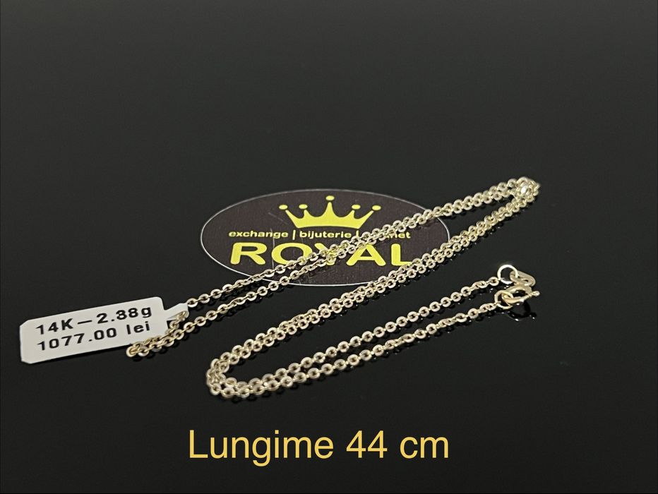 Bijuteria Royal CB: Lantisor aur 14k unisex 2,38gr
