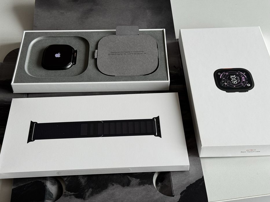 НОВ! Apple Watch Ultra 3 49mm Black Alpin loop Гаранция + Застраховка