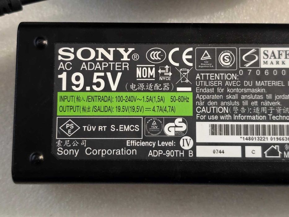 Incarcator laptop Sony Vaio19.5V 4.7A VGP-AC19V26, mufa  6.5 x 4.4 mm