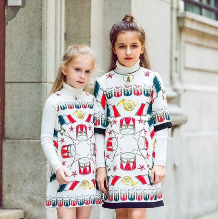 Нарядное детское платье. На 6-7 лет