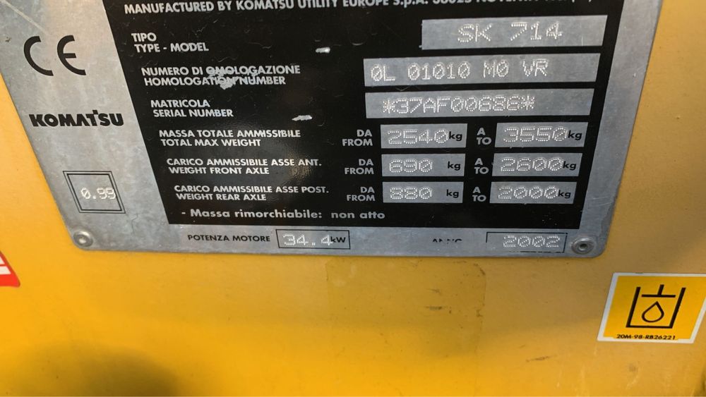 Komatsu SK 714 нов внос