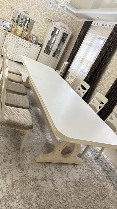 4 м Стол 8 орындықпен